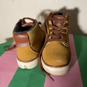 Original Penguin Tan and Brown Kids Boots